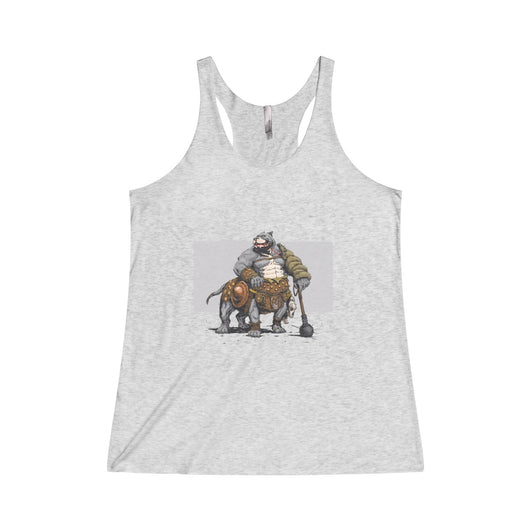The Bulldogzer Women's Tri-Blend Racerback Tank