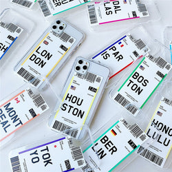 Paraíba Series - World Cities Plane Ticket Cases for iPhone