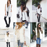 Kardashian Style Fur Overcoat