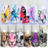 Special Set #5 -12 Sheets Per Pack | Cute Animals And Flora Theme Nail Art Decals