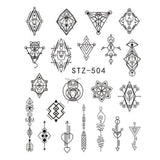 Special Set #5 -12 Sheets Per Pack | Cute Animals And Flora Theme Nail Art Decals