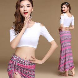 *HOT!* Modern Style - Sexy Shoulder Top And Skirt Dance Set