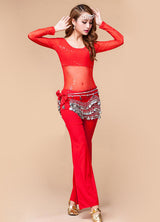 3 Pieces Belly Dancing Practice Wear Set